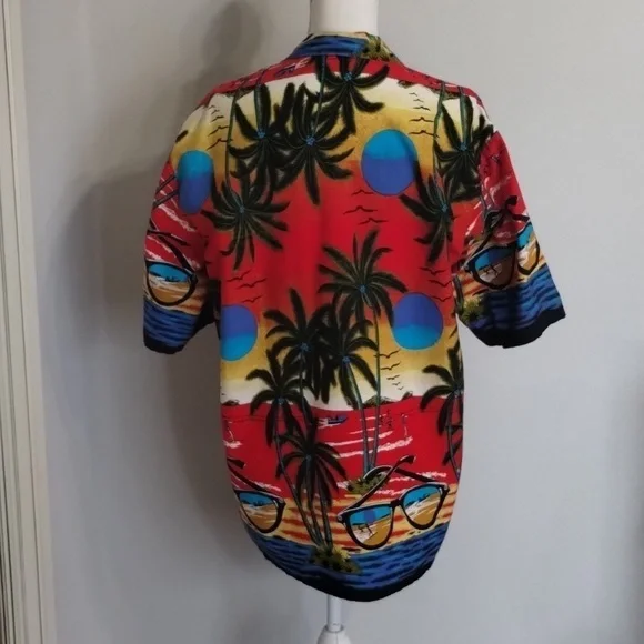 Vintage Free Style by Glorious Hawaiian Men's Buttons down Small - Picture 4 of 8